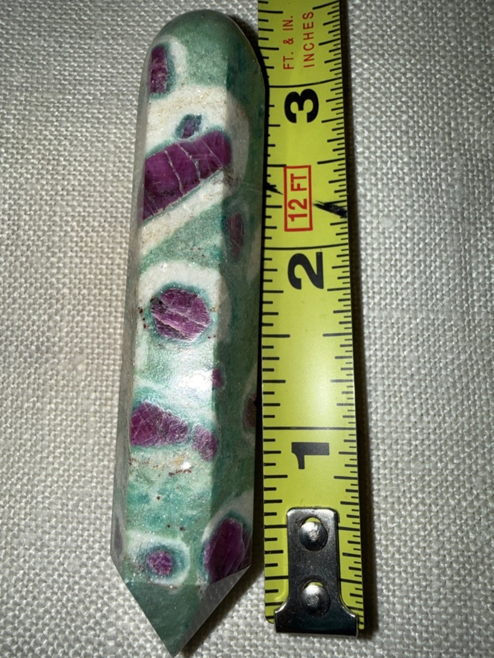 Ruby in FUCHITE stone Gorgeous to display wrap for jewelry or use in energy work